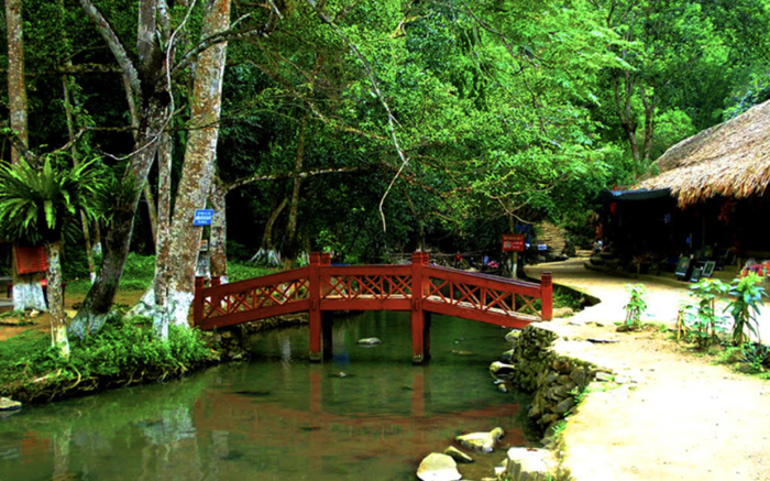 Du chuyển đến suối Cá thần 